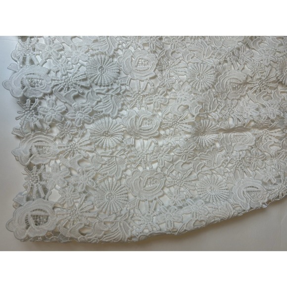 Lulus Love Poem Ivory White Embroidered Lace Mini Dress L Graduation Beach - Picture 14 of 14